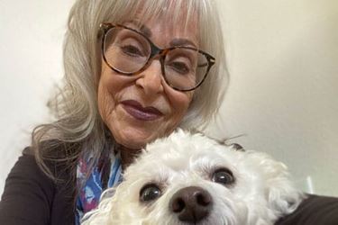 Karen with her dog